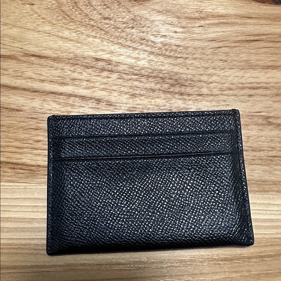 Coach Textured Black Card Holder - Picture 4 of 4